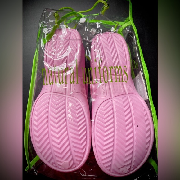 NWT - Natural Uniforms Pink Ultralite Nursing Medical Work Mule with Strap - Picture 6 of 7